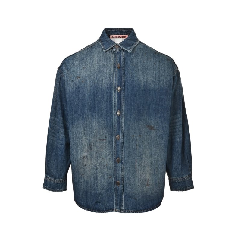 Classic Denim Shirt Jacket - Medium Blue view