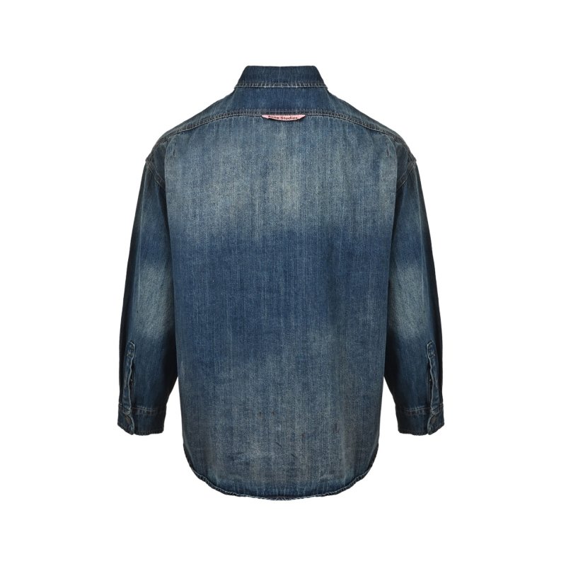 Classic Denim Shirt Jacket - Medium Blue view