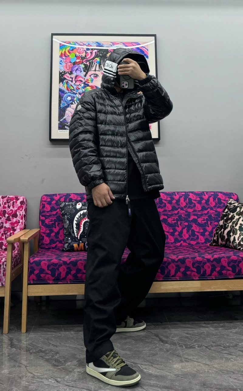 Moncler Black Quilted Down Jacket view