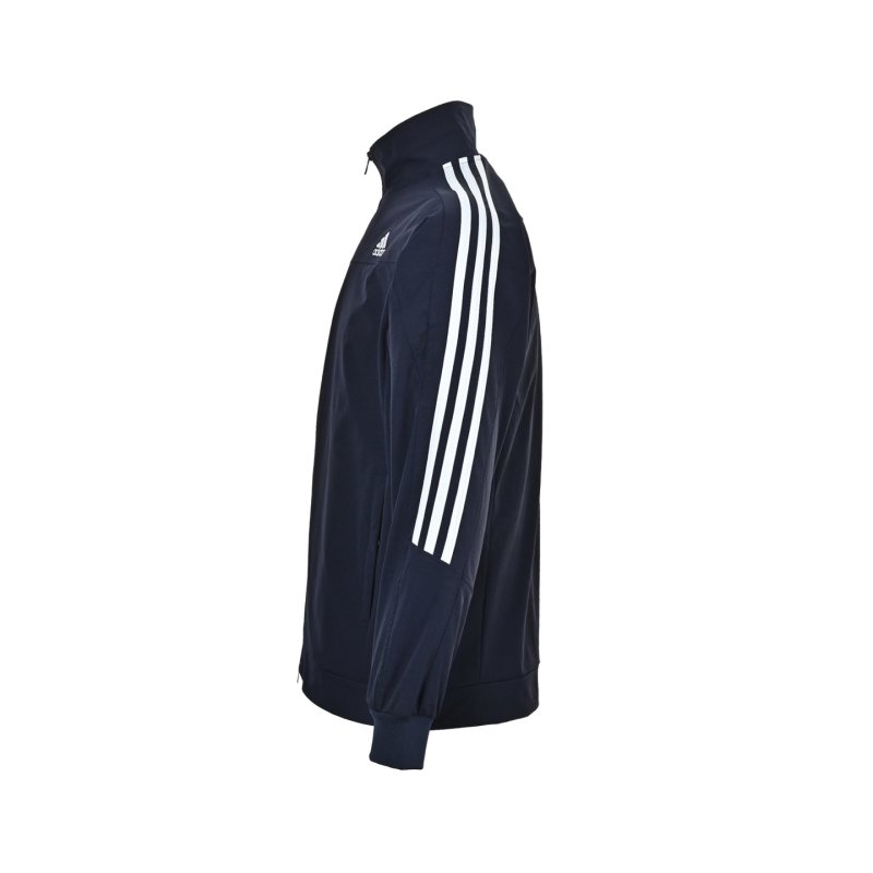 Adidas Navy Three Stripe Track Jacket view