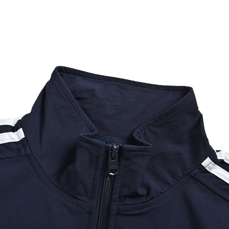 Adidas Navy Three Stripe Track Jacket view