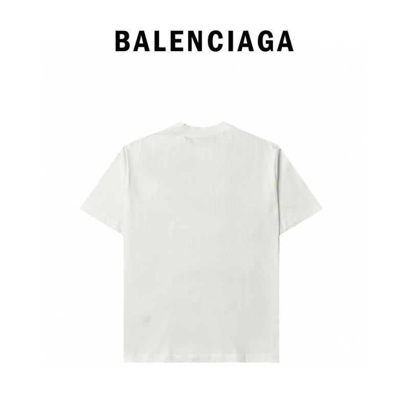 Balenciaga Cassette Tape Print White T-Shirt view