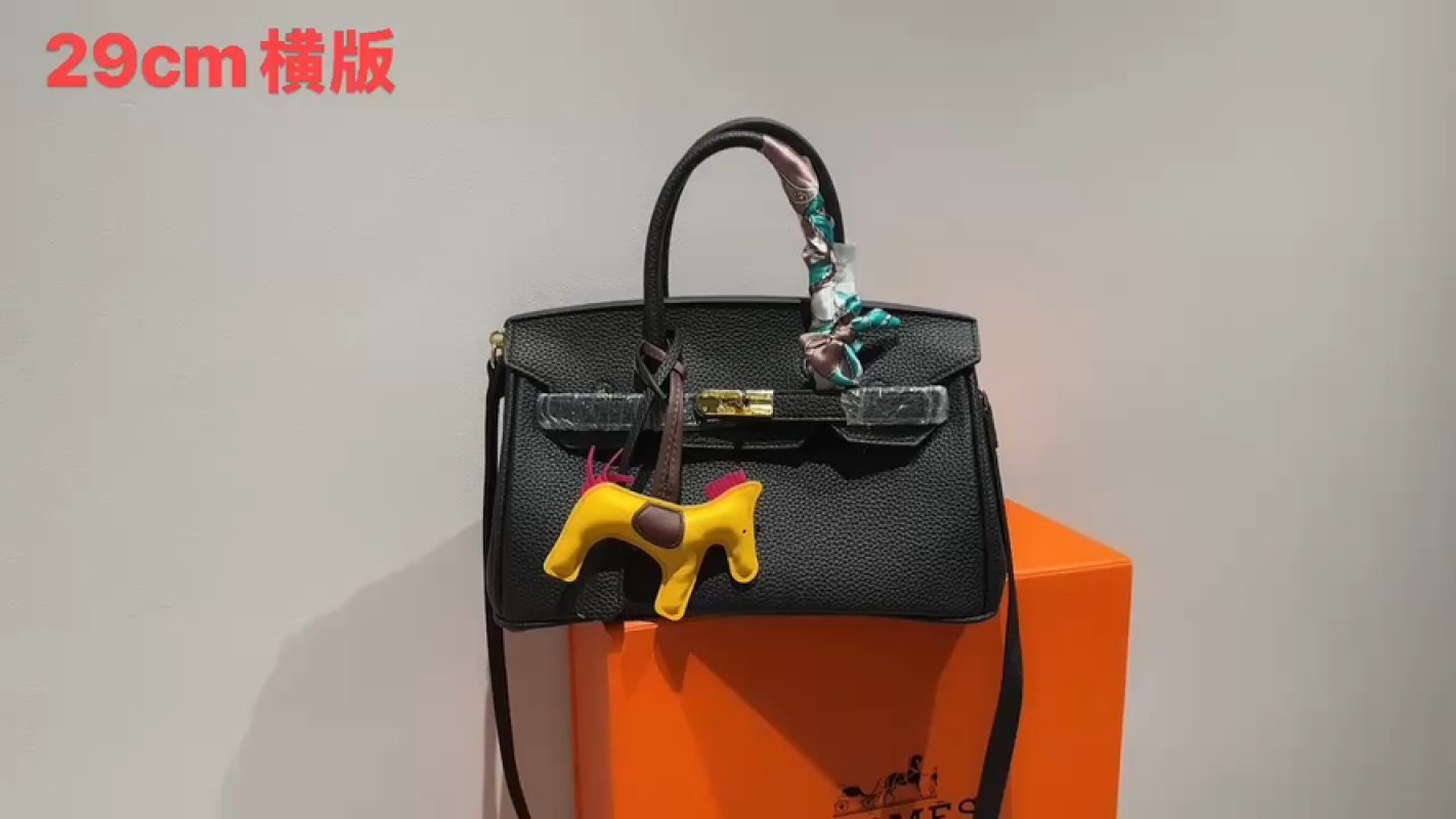 Hermès Kelly 29cm Black Togo Leather Bag with Gold Hardware