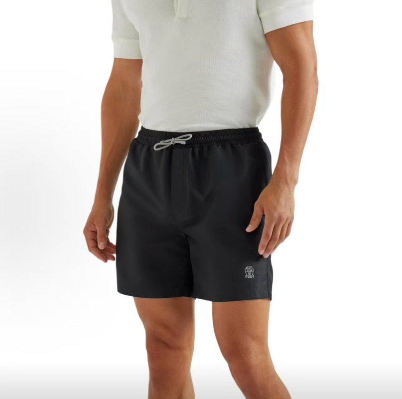 Essentials Black Drawstring Shorts
