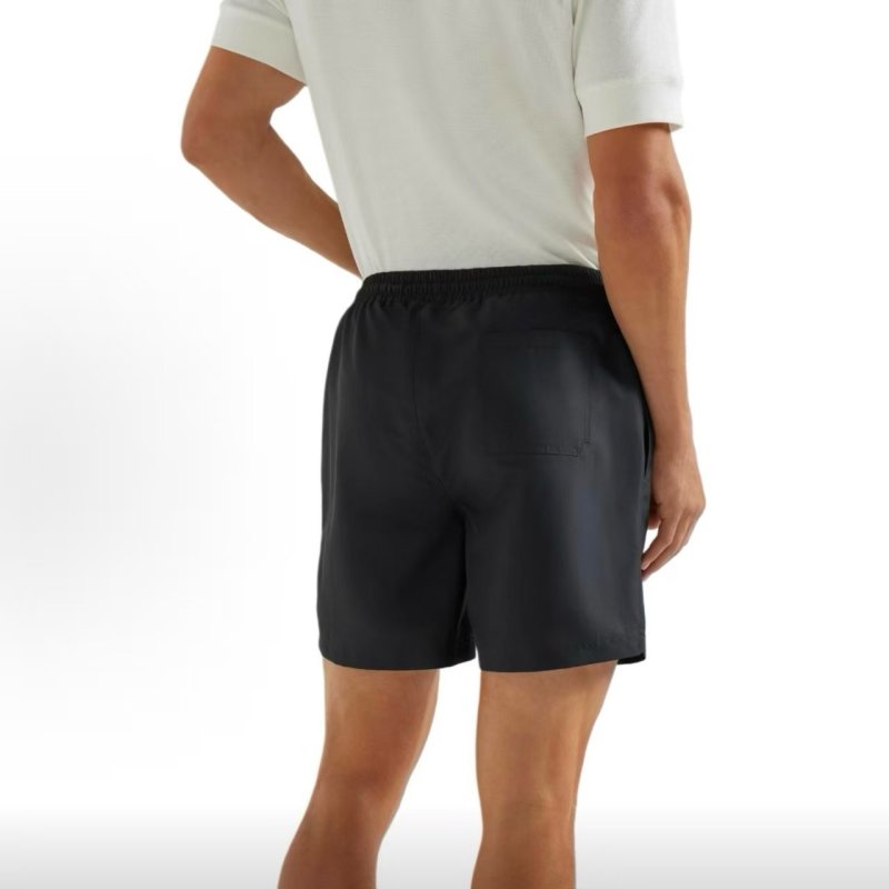 Essentials Black Drawstring Shorts view