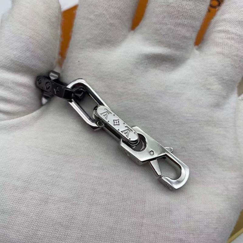 Louis Vuitton Bamboo Chain Bracelet Black Silver view