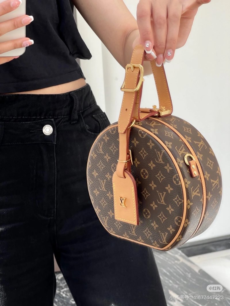Louis Vuitton Monogram Canvas Round Crossbody Bag Tan view