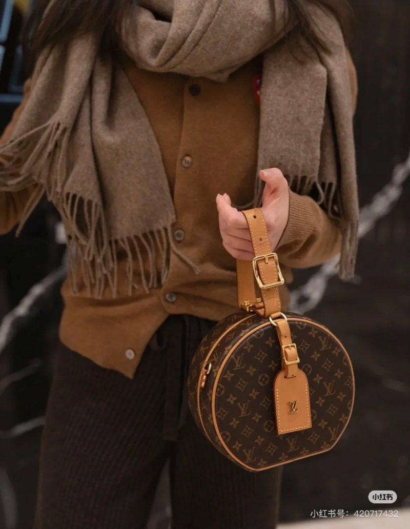 Louis Vuitton Monogram Canvas Round Crossbody Bag Tan view
