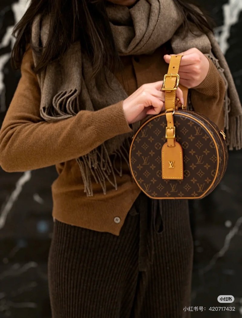 Louis Vuitton Monogram Canvas Round Crossbody Bag Tan view