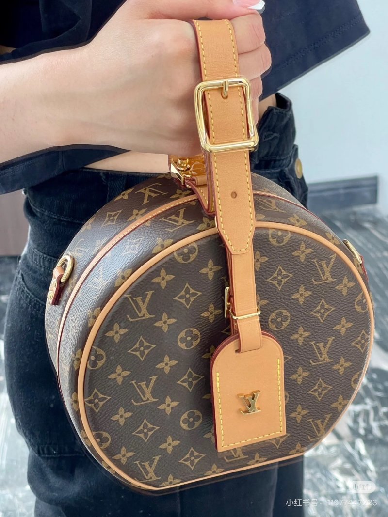 Louis Vuitton Monogram Canvas Round Crossbody Bag Tan view