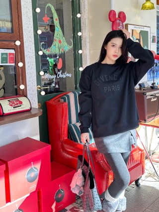 Givenchy Paris Black Embroidered Hoodie