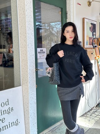 Givenchy Paris Black Embroidered Hoodie view 6