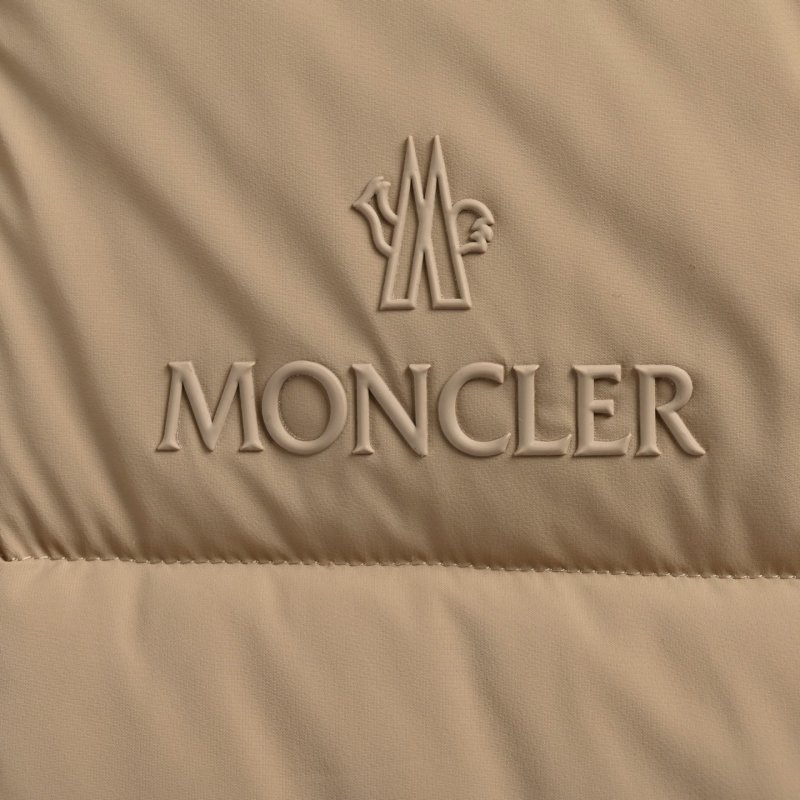 Beige Quilted Down Puffer Jacket view