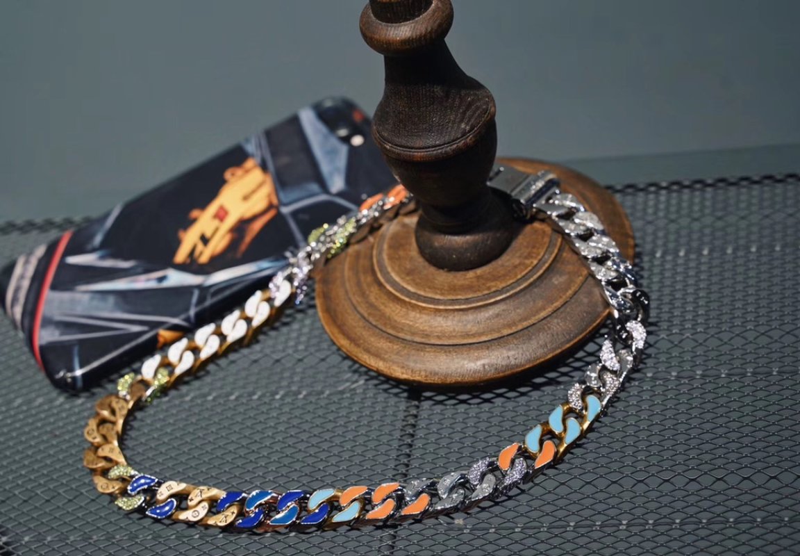 LV Multicolor Chain Links Necklace