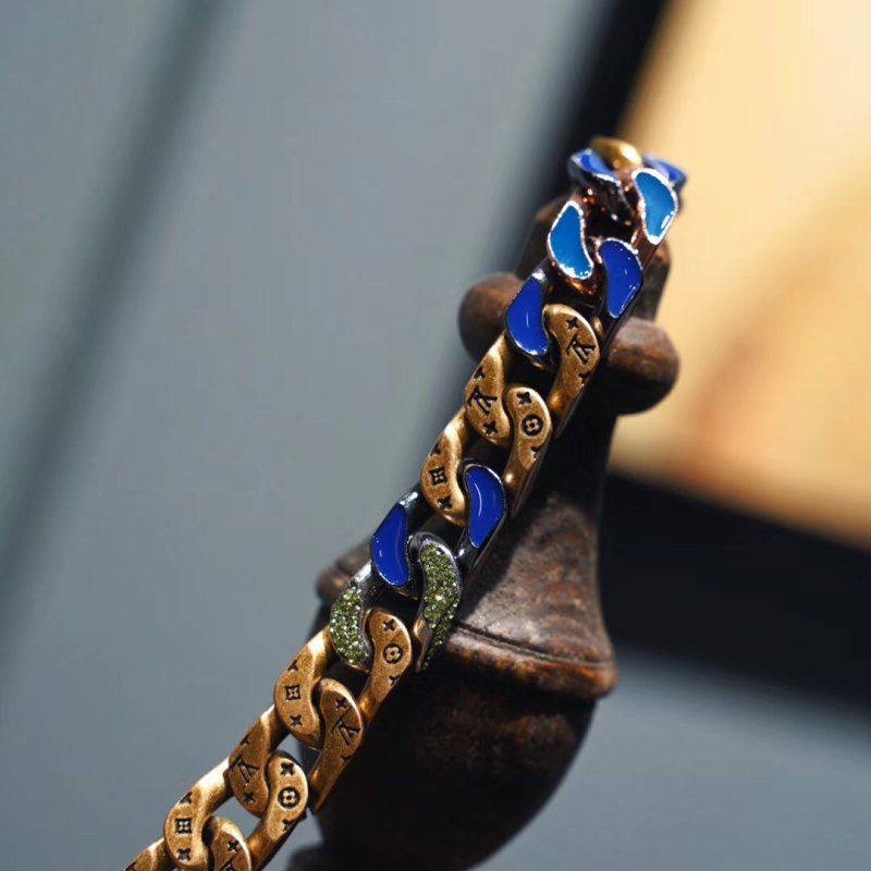 LV Multicolor Chain Links Necklace view