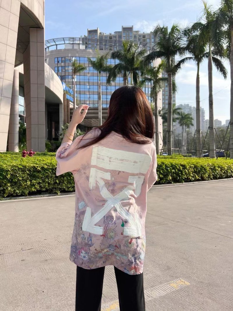 Pink Oversized Graphic Print T-Shirt with Floral Design view