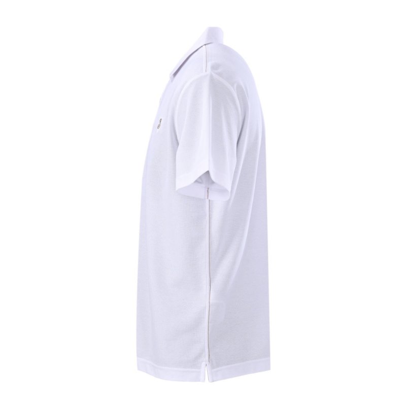 White Short Sleeve Polo Shirt view