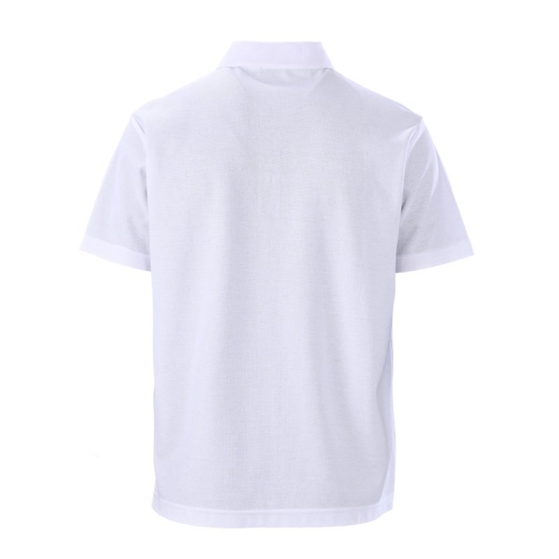 White Short Sleeve Polo Shirt view