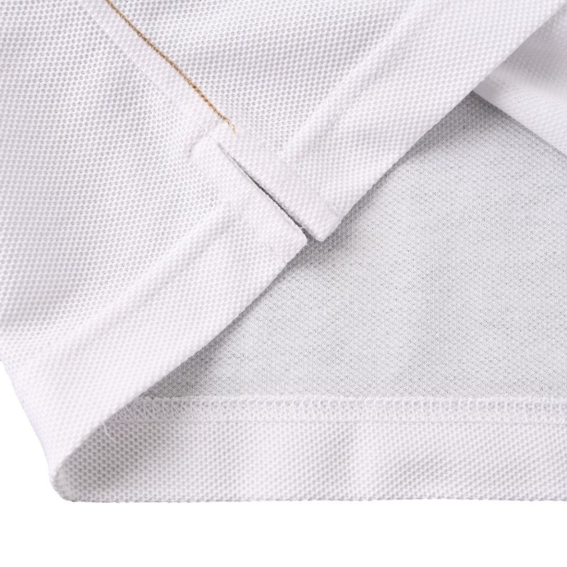 White Short Sleeve Polo Shirt view