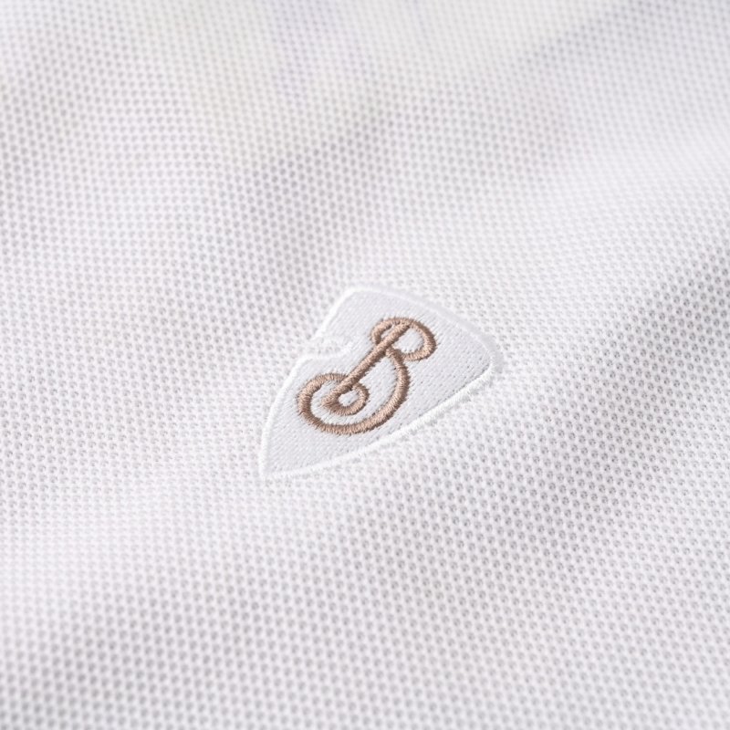 White Short Sleeve Polo Shirt view