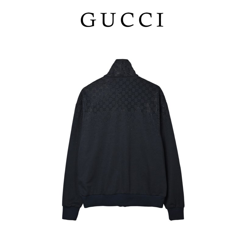 Gucci GG Monogram Puffer Jacket Black view