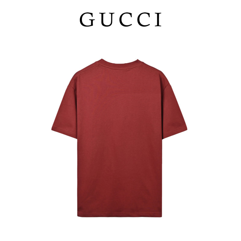 Gucci Horsebit Stripe T-Shirt Burgundy view