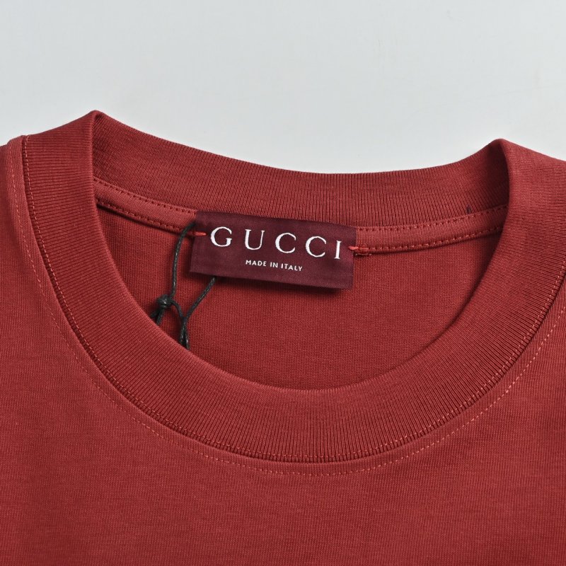 Gucci Horsebit Stripe T-Shirt Burgundy view