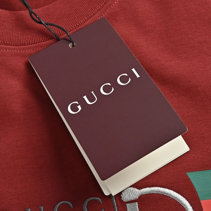 Gucci Horsebit Stripe T-Shirt Burgundy view