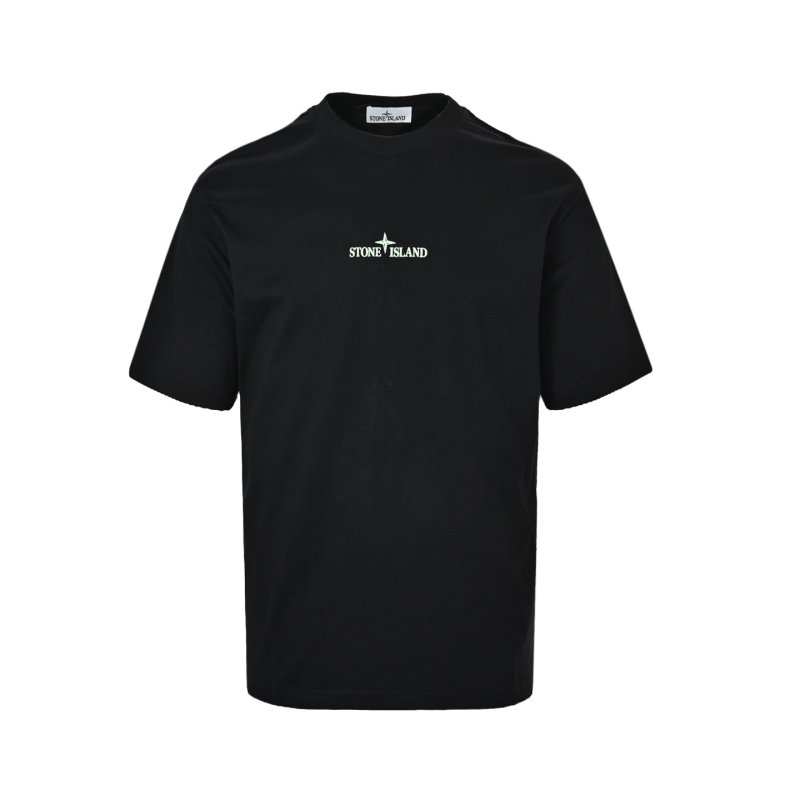 Stone Island Black Logo T-Shirt view