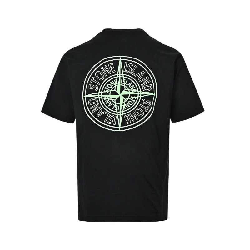 Stone Island Black Logo T-Shirt view