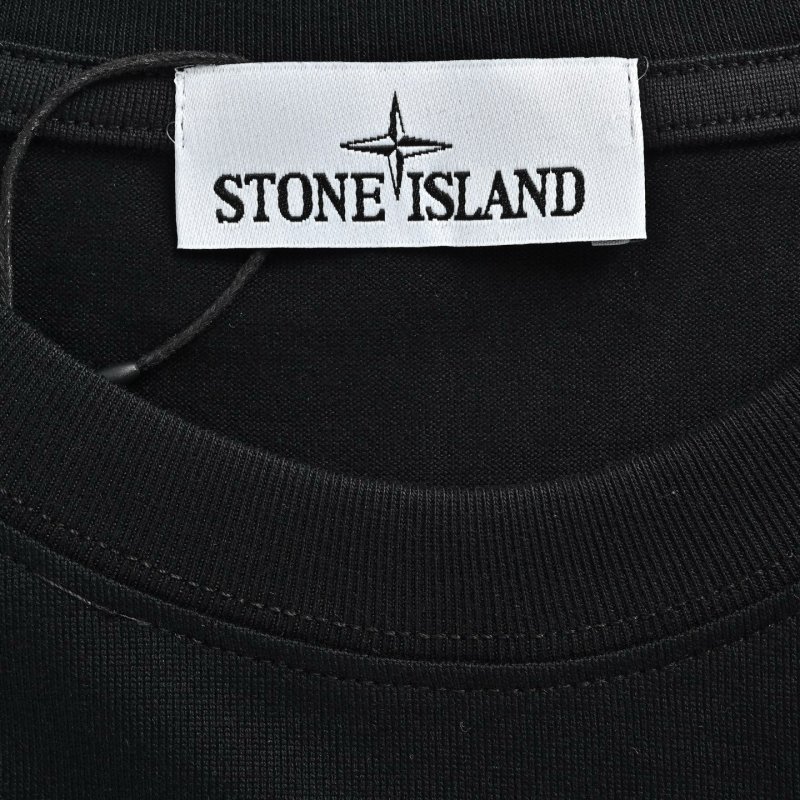 Stone Island Black Logo T-Shirt view