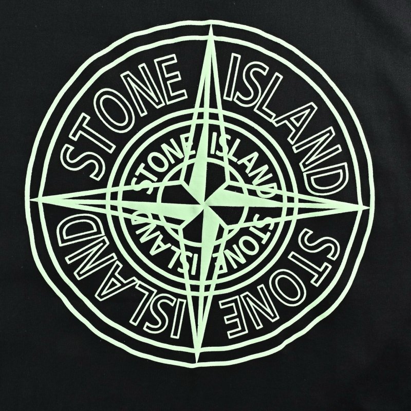 Stone Island Black Logo T-Shirt view