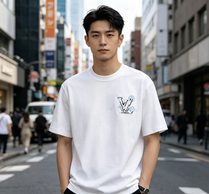 Louis Vuitton LV Monogram White Short Sleeve T-Shirt