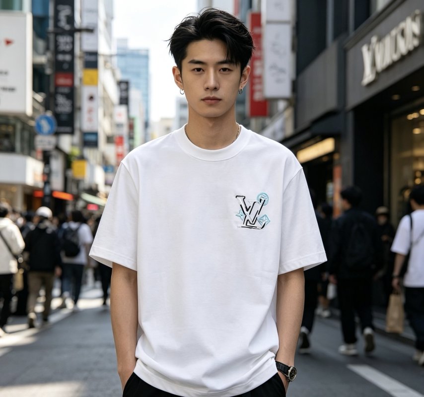 Louis Vuitton LV Monogram White Short Sleeve T-Shirt view