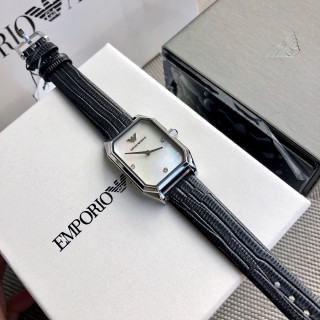 Emporio Armani AR11148 Mother-of-Pearl Square Watch - Silver view 2