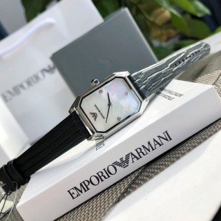 Emporio Armani AR11148 Mother-of-Pearl Square Watch - Silver view 6