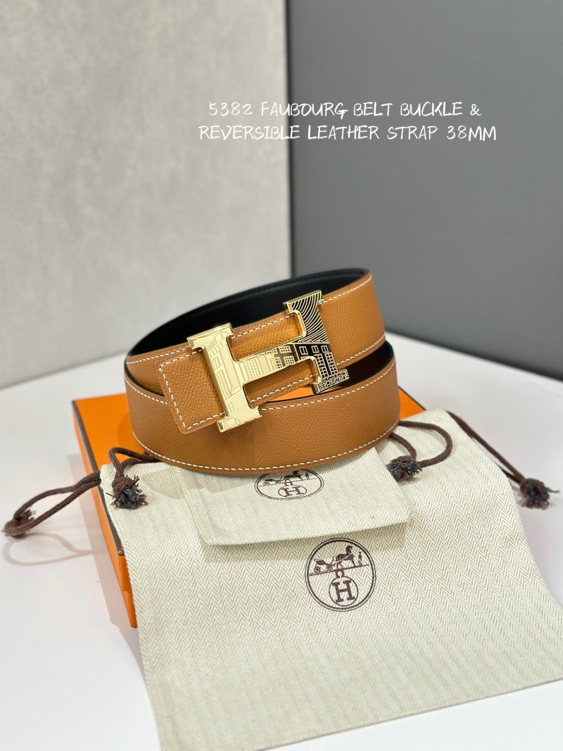 Hermès Faubourg Reversible Leather Belt Buckle 38mm view