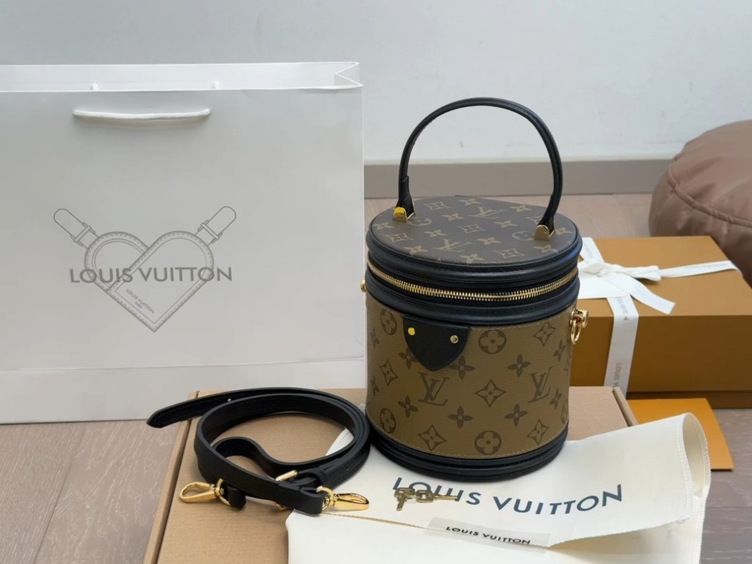 Louis Vuitton Monogram Canister Bag Black