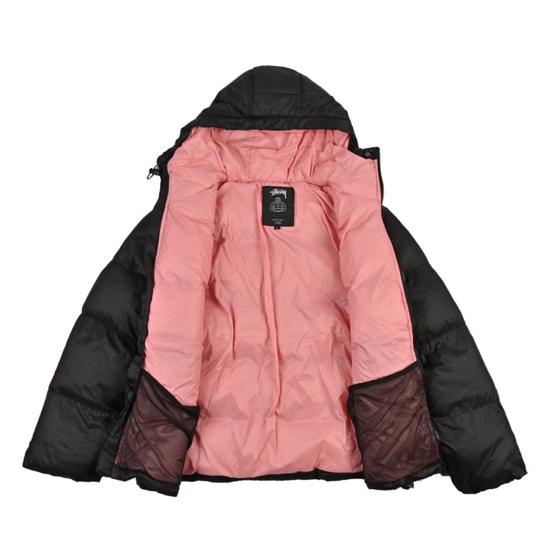 Stussy 24FW Chest Logo Puffer Jacket Black view