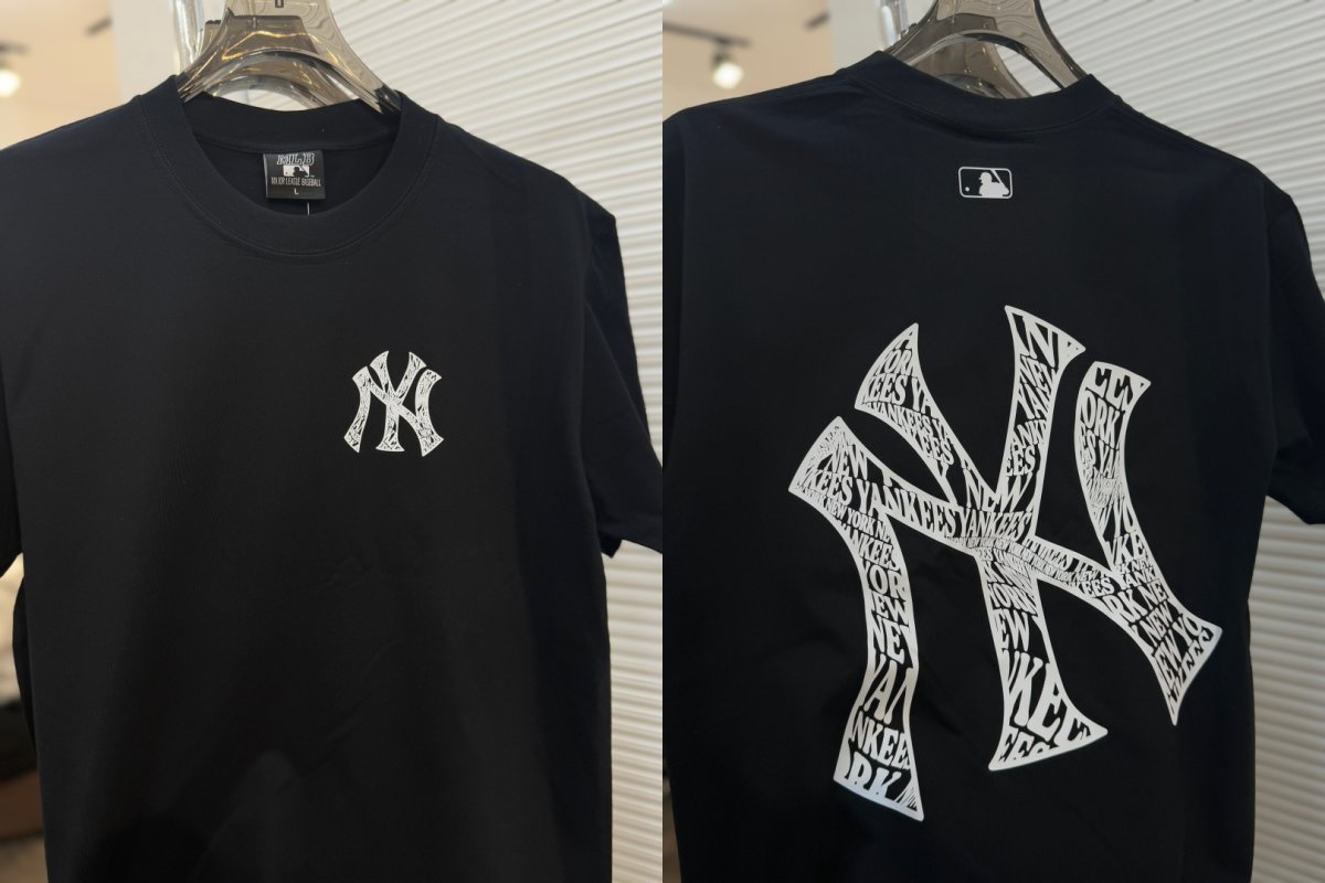 MLB Yankees Classic Logo Print T-Shirt White view