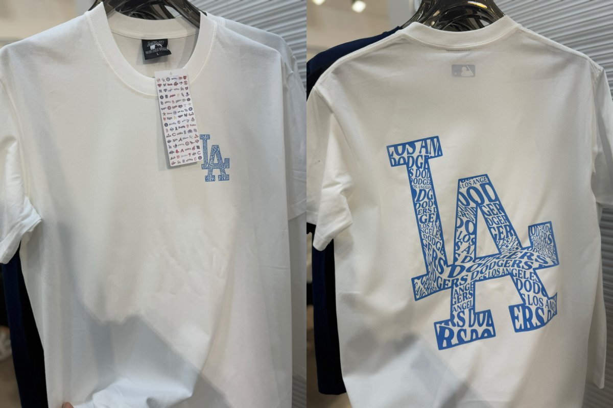 MLB Yankees Classic Logo Print T-Shirt White view