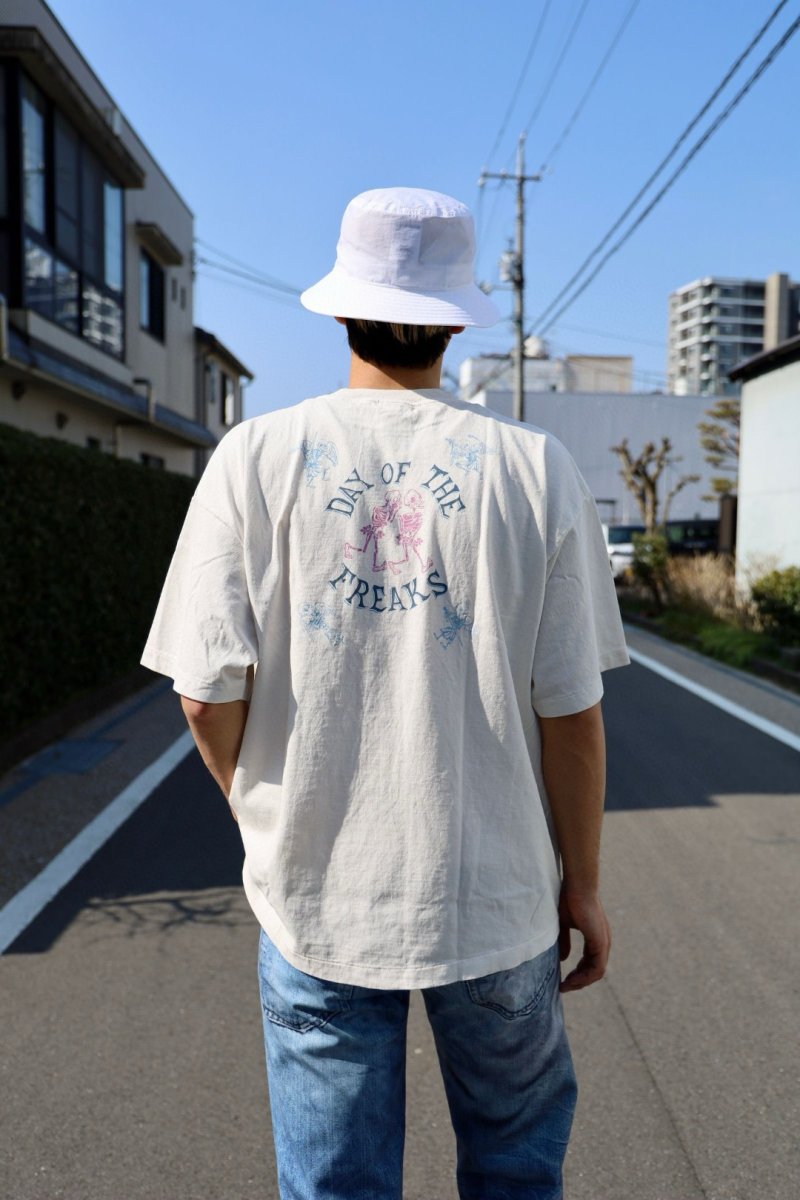 White Graphic Print Short Sleeve T-Shirt with Colorful Abstract Design view