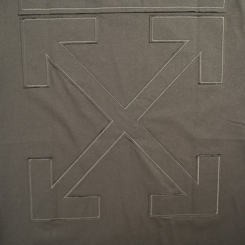 Oversized Grey T-Shirt Dress with Minimalist Embroidery view
