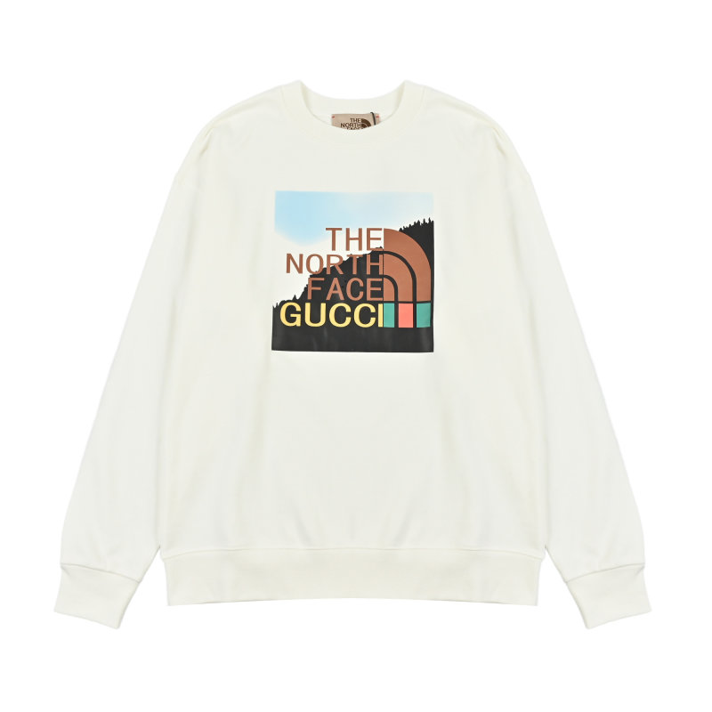 The North Face Forest Print Crew Neck Sweatshirt Cream view