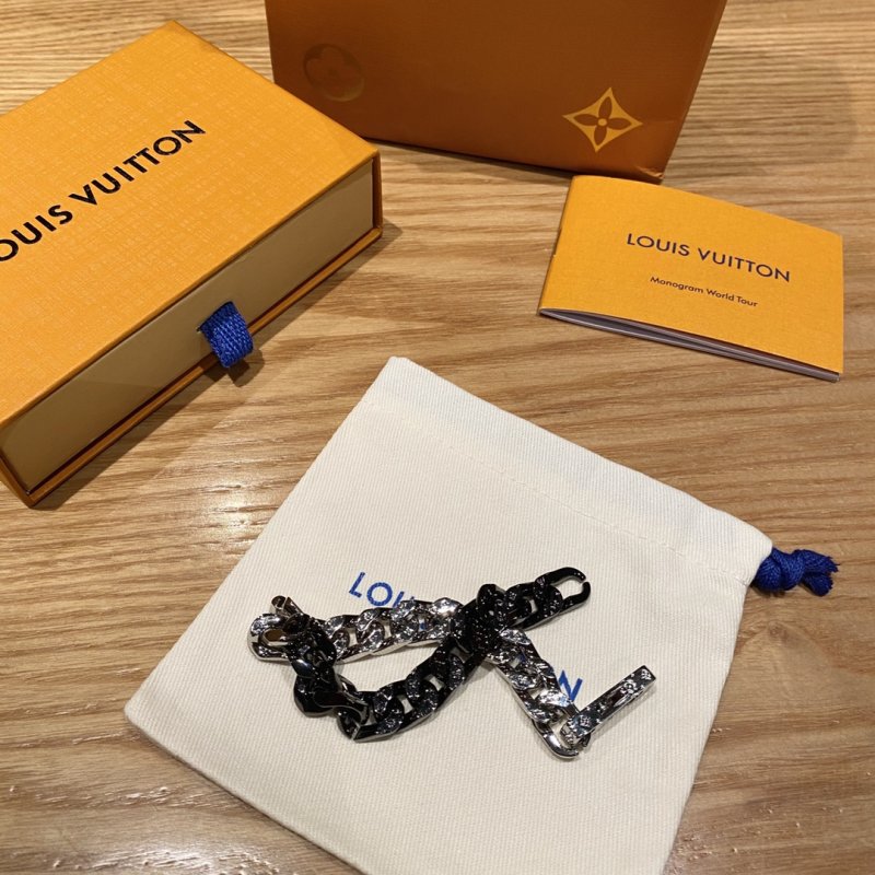 Louis Vuitton Two-Tone Cuban Chain Bracelet view