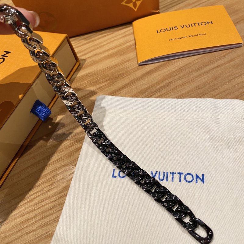 Louis Vuitton Two-Tone Cuban Chain Bracelet view