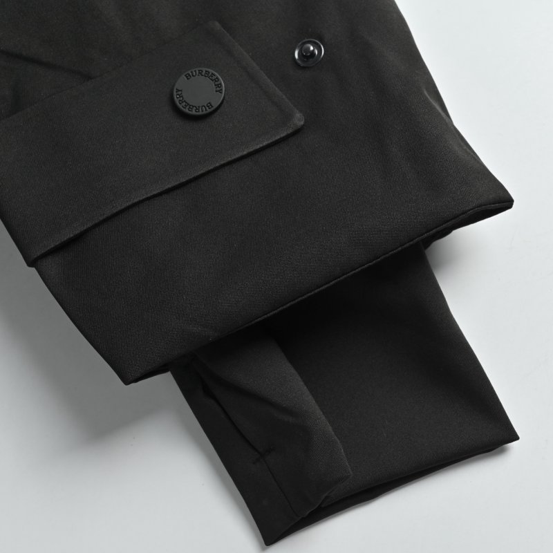Black Hooded Down Jacket with Cargo Pockets view