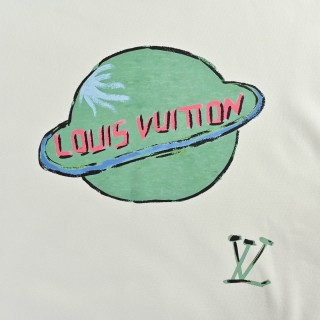 Louis Vuitton Planet Graphic White Hoodie view 9