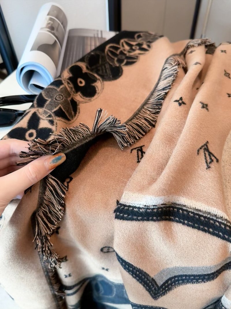 Louis Vuitton Monogram Border Square Scarf Pink 140x140cm view