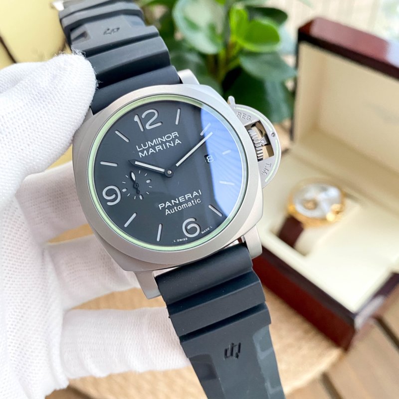 Panerai Luminor Marina Black Dial Automatic Watch